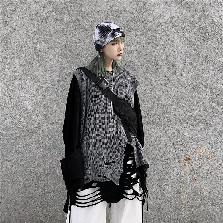 即納】Damage Long sleeve Tshirt T28 ダメージ 長袖 Tシャツ