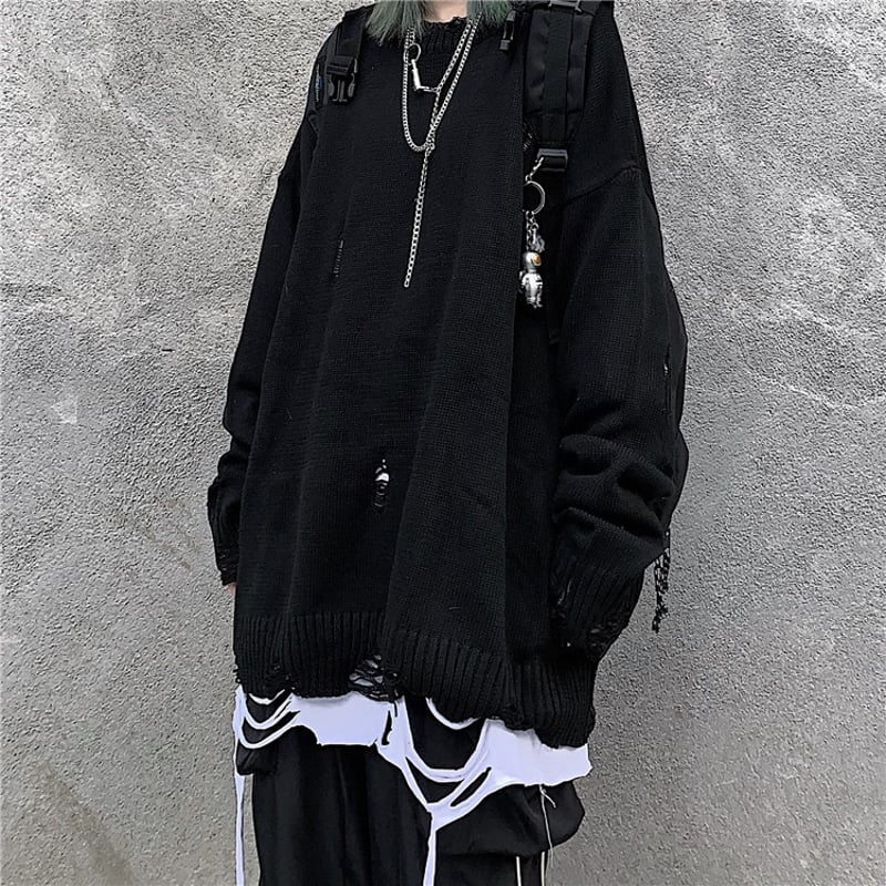 トップス L.G.B. damage long sleeve T-shirt Men's Grey Double-faced Long Sleeve Tee | Lifewear | PEdALED