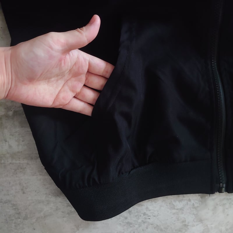 ブラックLサイズ即納】ジャージ ラインセットアップ フード 前開き