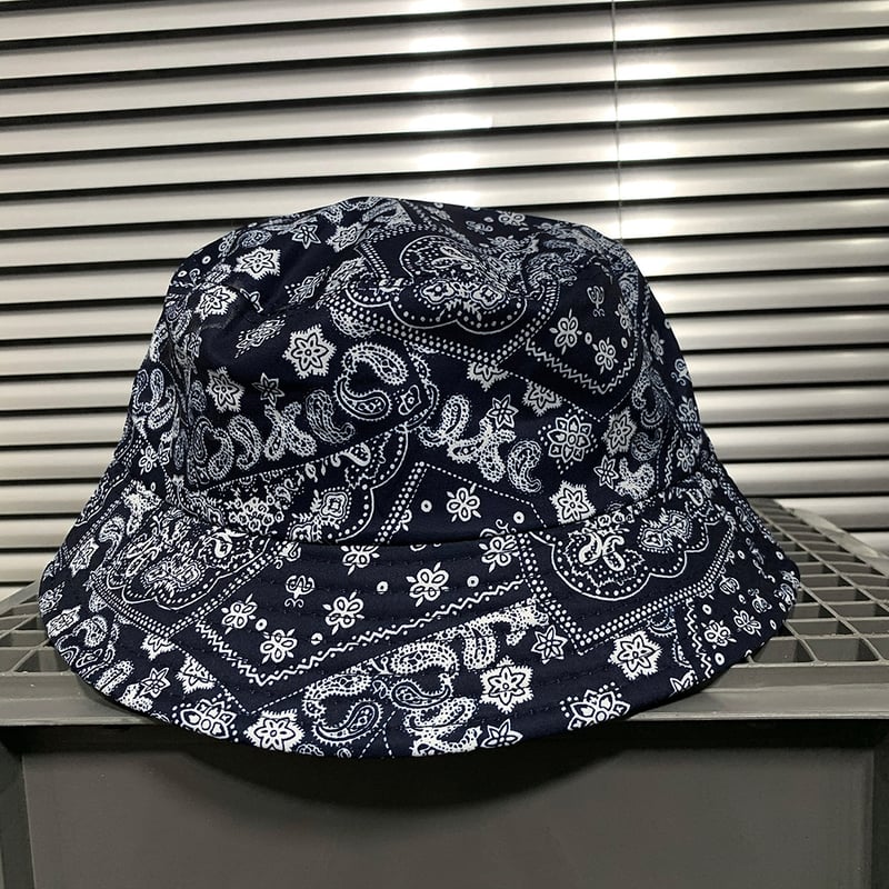 ブラック即納】Paisley hat Ot49 ペイズリー柄 バケットハット | 韓国