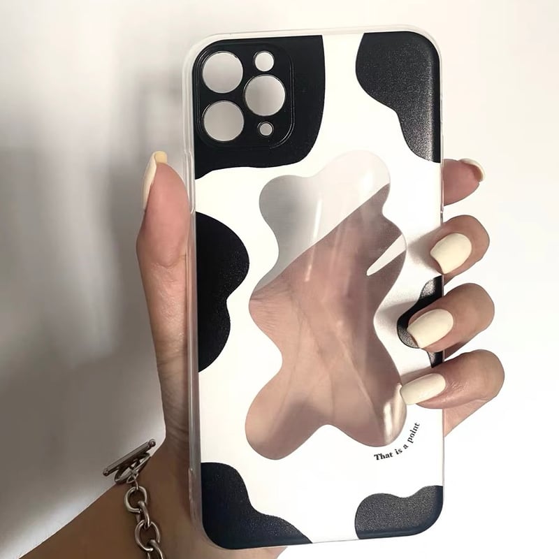 乳牛紋のiPhone 12携帯ケース44 iPhone12シリーズ即納】iPhoneケース 牛柄 カウパターン Ot136 Cow p