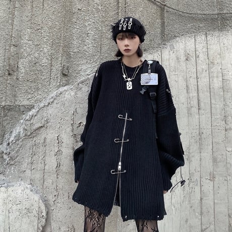 orimi ジップニット ZIGZAG SUKASHI KNIT PULLOVER - Yonetomi STORE ONLINE｜ヨネ