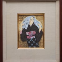 橋本雅邦 陶板画 「龍虎図屏風」 高級額装 250部限定版 証明シール