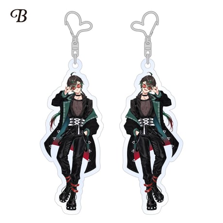 【鶏尾翠】アクリルキーホルダー ※全3種