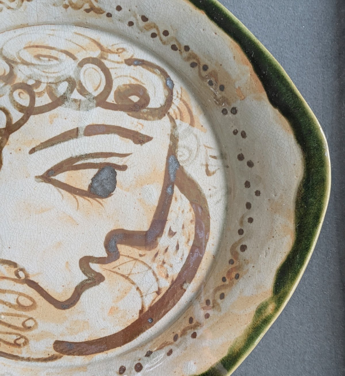 北川民次 陶板画（手描き） 「顔」 高級額装 | ASE OFFICIAL STORE -