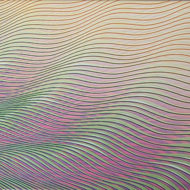 吉村明子 版画（シルクスクリーン） 「シャイン・リップルⅣ」 30部