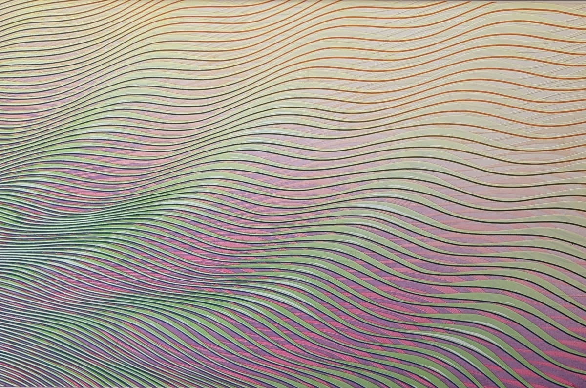 吉村明子 版画（シルクスクリーン） 「シャイン・リップルⅣ」 30部