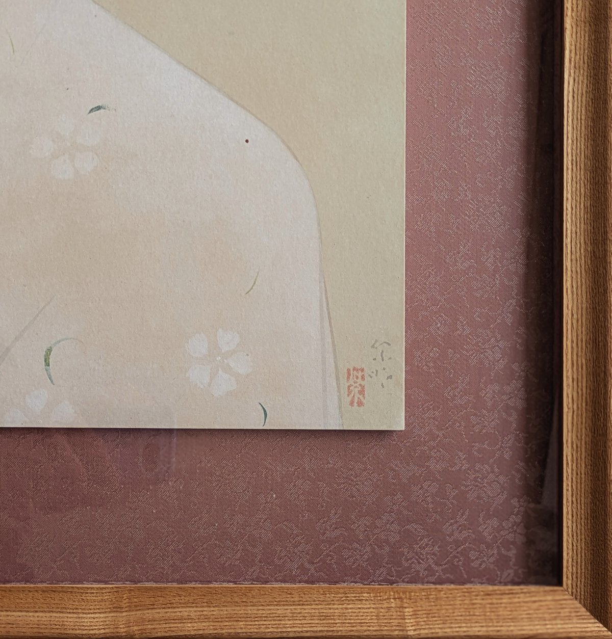 日本画 美人画　斎藤眉山（翠信）／佳人　手描サイン落款F6額装 楽天市場】浮世絵 色紙 大色紙サイズ 美人画 提灯 : 古澤仙壽堂