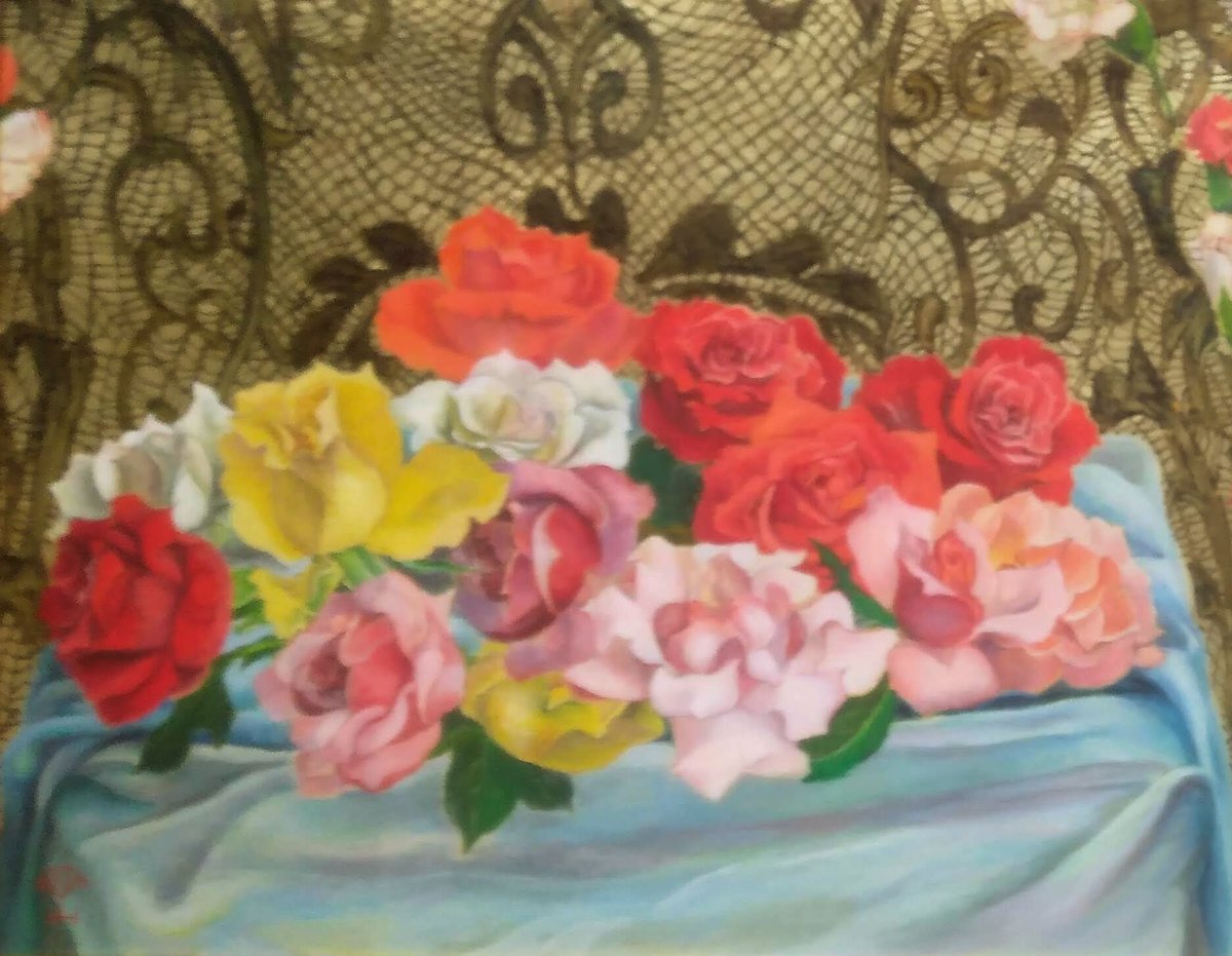 安田靫彦、【百合】、希少な大判額装用画集より、新品高級額装付、豪華限定版 安田靫彦、【百合】、希少な大判額装用画集より、新品高級額装付