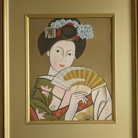 田村能里子 版画（リトグラフ） 「萌ゆるとき」 100部限定・高級額装