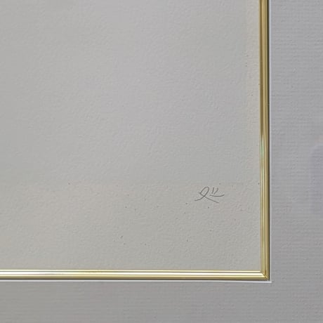 加山又造　版画（リトグラフ）　「横になる裸婦Ⅱ-1」　９５部限定　高級額装