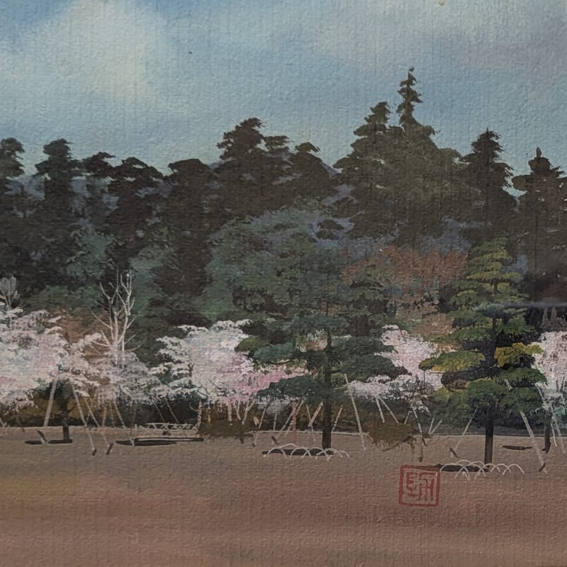 浜田泰介、【晩夏】、希少な額装用画集より、状態良好、新品額装付 浜田泰介、【晩夏】、希少な額装用画集より、状態良好、新品額装