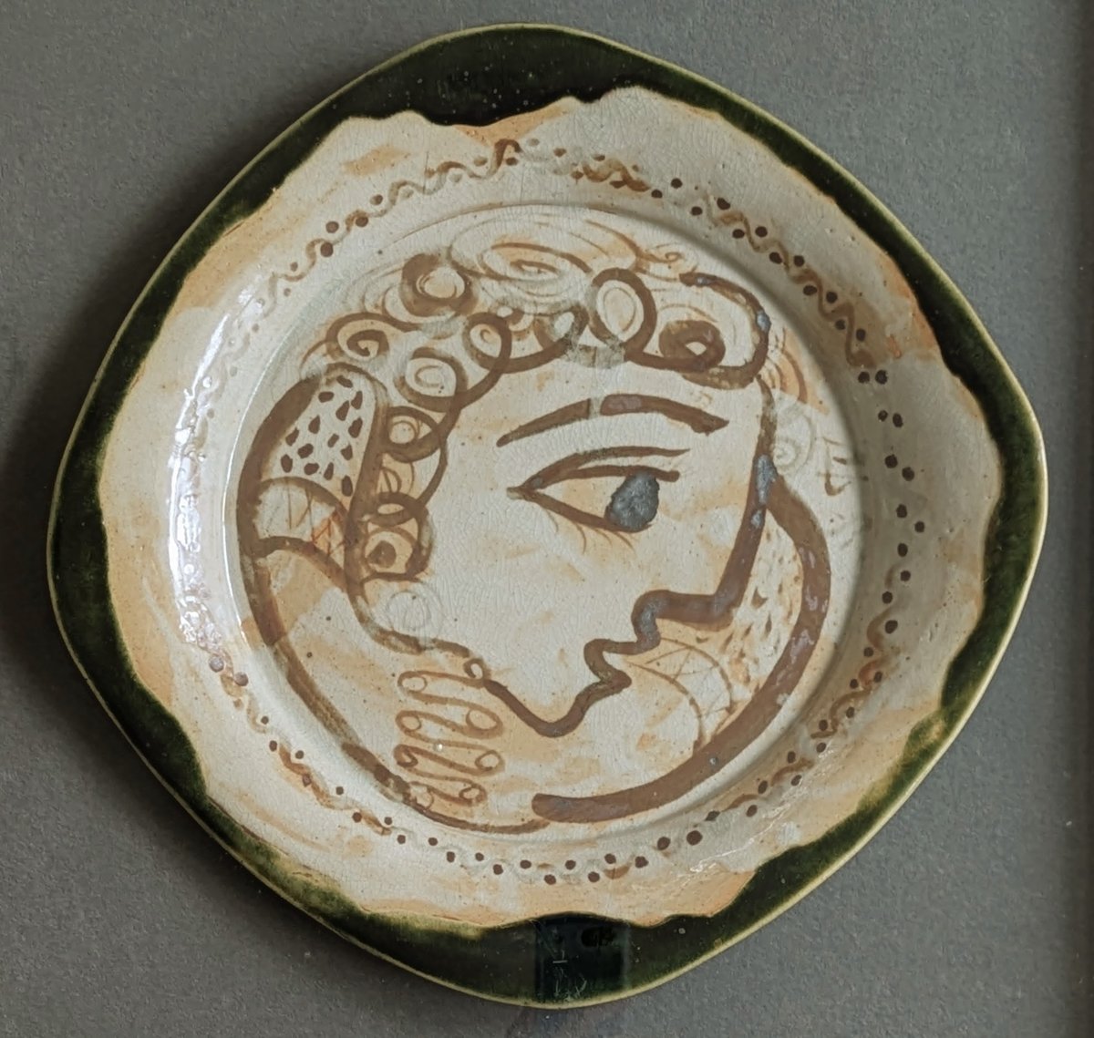 北川民次 陶板画（手描き） 「顔」 高級額装 | ASE OFFICIAL STORE -