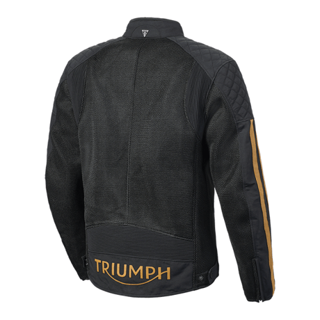 BRADDAN RETRO MESH JACKET BLACK / GOLD