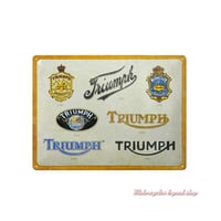 Triumph Lineage Tin Sign