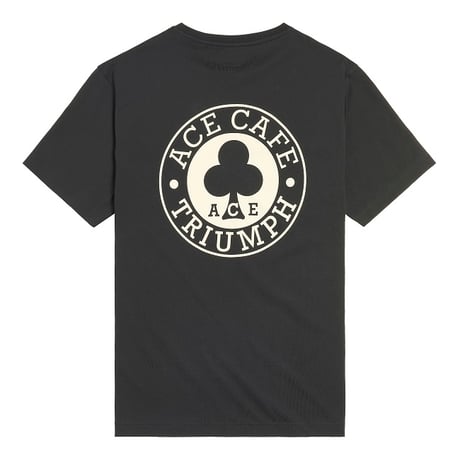 ACE CAFE PRINTED POCKET T-SHIRT BLACK