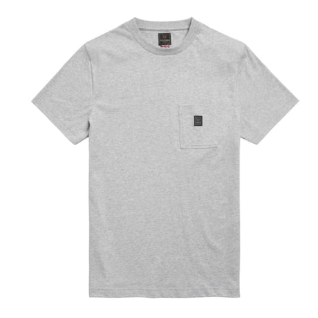 Ditchling Back Logo Pocket Tee Gray Marl