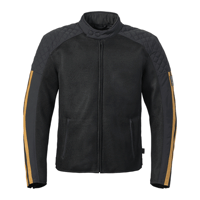 BRADDAN RETRO MESH JACKET BLACK / GOLD