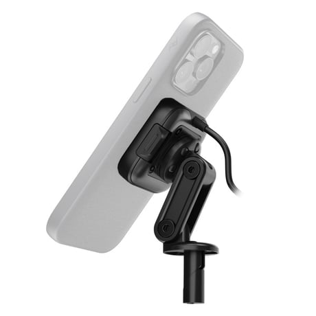 ワイヤレス チャージング モーターサイクル ステム マウント / ハードロック対応 / M-MM-AH-BK-1