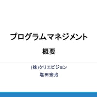 【無料】プログラムマネジメント概要: Free Download