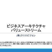ビジネスアーキテクチャ　バリューストリーム 2.0