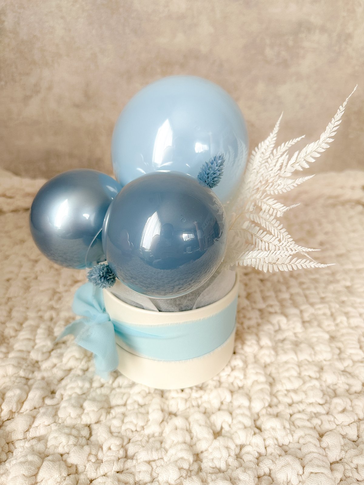 ミニバルーンアレンジボックス（ブルー） | Balloon Shop Lucas