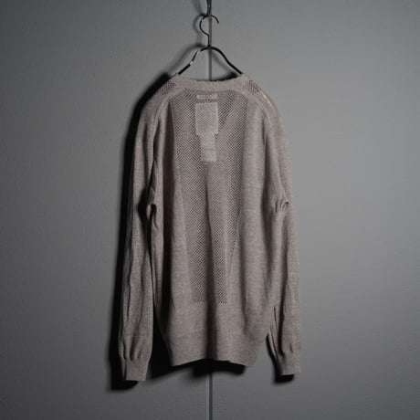 "rinoneca"  Linen Mesh Cardigan