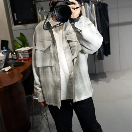 "ensou."  Padded Shirt