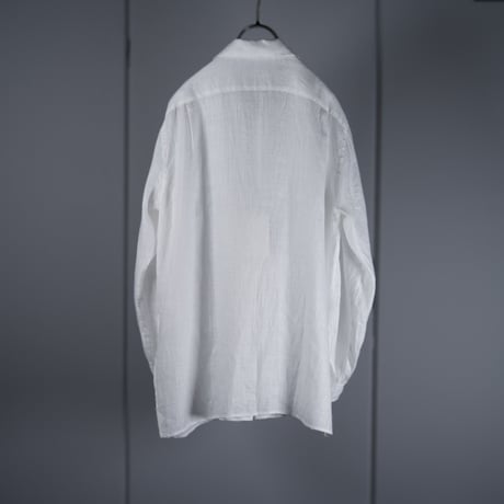 "Aquellos Ojos Verdes BISHU" 　Classic open collor shirt
