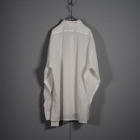 "PERIOD FEATURES"  Khadi Cotton Striped Shirt