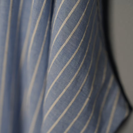 "PERIOD FEATURES"  Khadi Cotton Striped Shirt