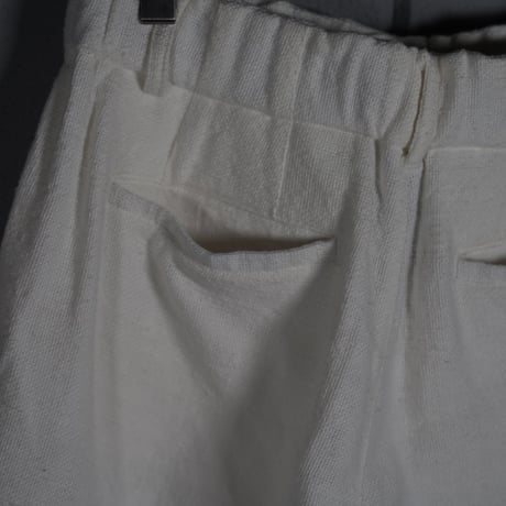 "PERIOD FEATURES"  0-Count Khadi Cotton Shorts