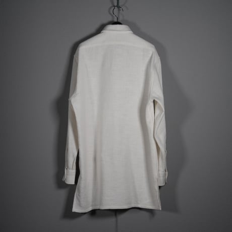 "PERIOD FEATURES"  0-Count Khadi Cotton Long Shirt