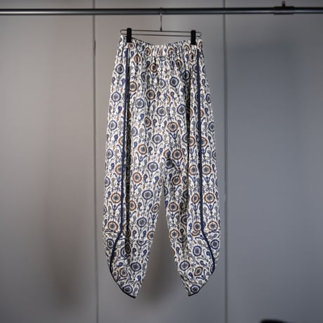 "PERIOD FEATURES" Machine cut work Digital Print Pants