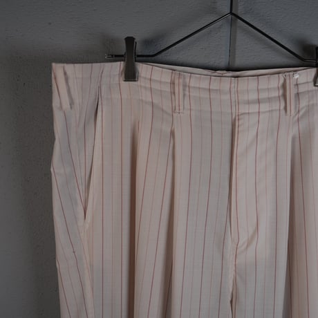 "nonnotte"  2-Tuck Draw Cord Wide Trousers