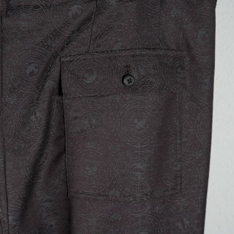 "nonnotte"  2-Tuck Draw Cord Wide Trousers