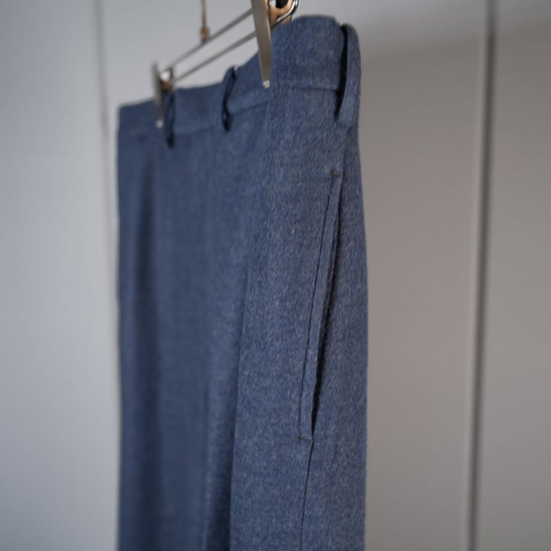 nonnotte　NO TACK WIDE STRAIGHT TROUSERS BACK SATIN GABARDINE NO TUCK WIDE STRAIGHT TROUSERS - WUNDER
