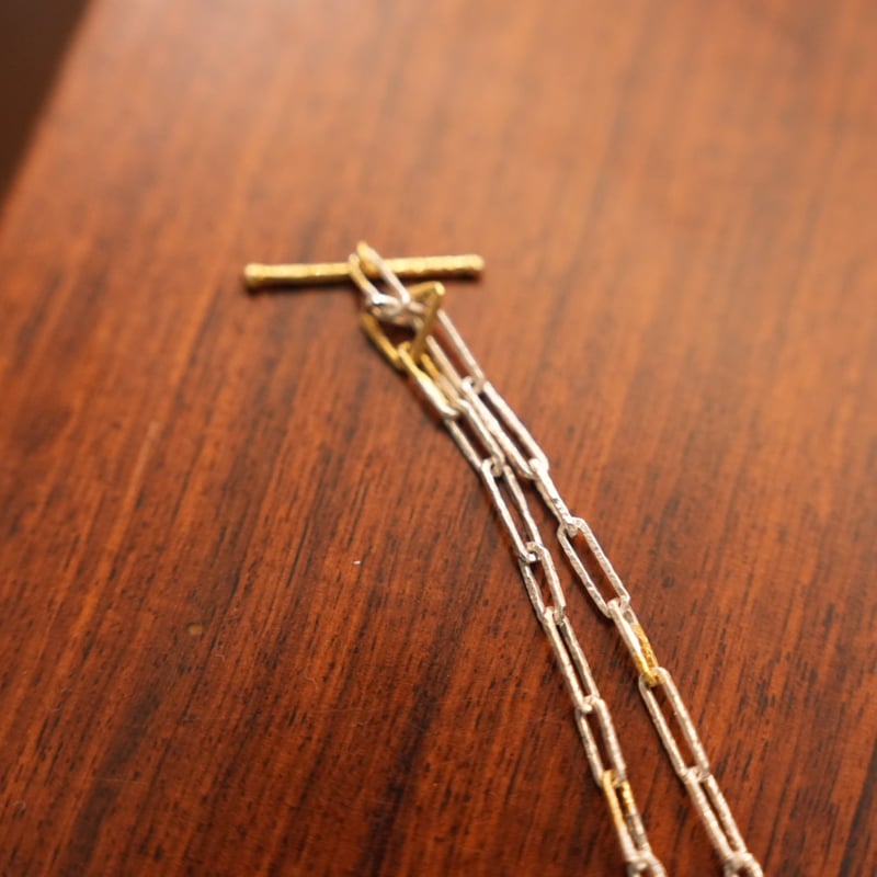taupe D.motoike HARVEST CHAIN NECKLACE Gradatio