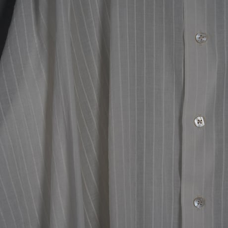"PERIOD FEATURES"  Khadi Cotton Striped Shirt