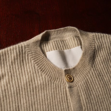 "nonnotte"  EX.C/N Drift Cardigan - White Yak Edition