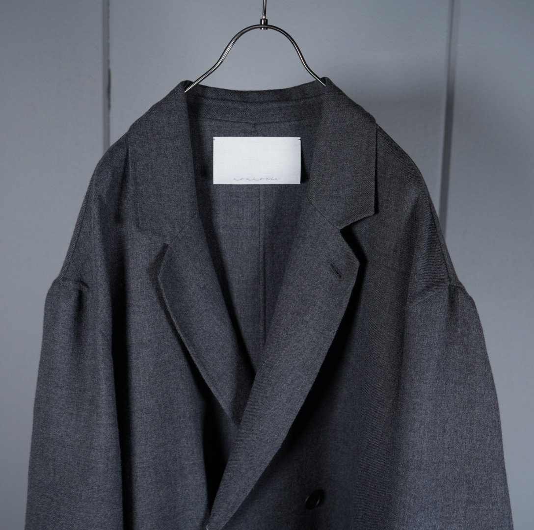ジャケット・アウター nonnotte 25AW DRAPING GOWN OVERCOAT nonnotte