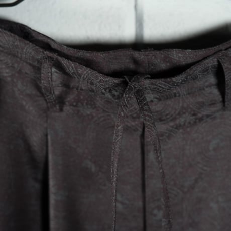 "nonnotte"  2-Tuck Draw Cord Wide Trousers