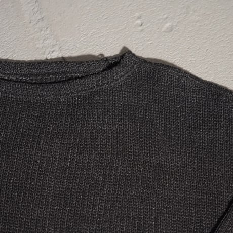 "ensou."  Boat Neck Long Sleeve Shirt