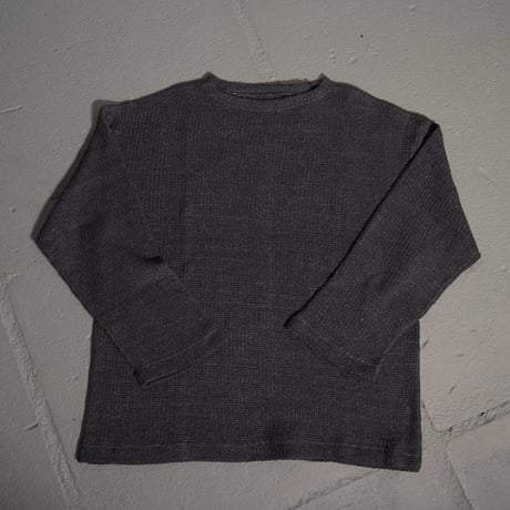 "ensou."  Boat Neck Long Sleeve Shirt