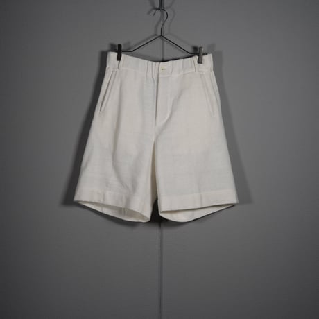 "PERIOD FEATURES"  0-Count Khadi Cotton Shorts