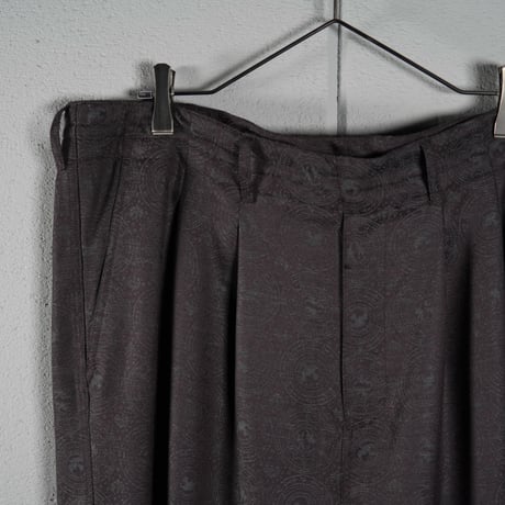 "nonnotte"  2-Tuck Draw Cord Wide Trousers