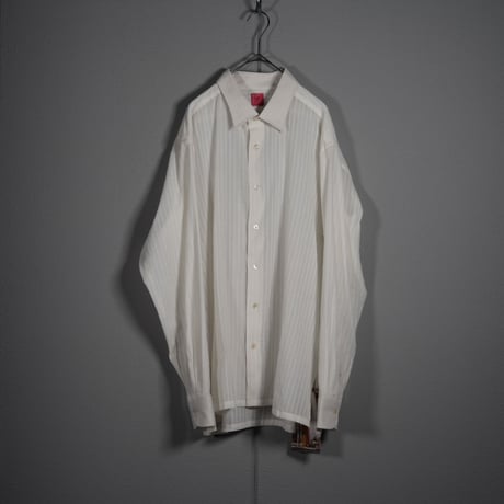 "PERIOD FEATURES"  Khadi Cotton Striped Shirt