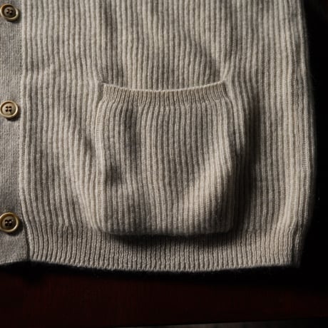 "nonnotte"  EX.C/N Drift Cardigan - White Yak Edition