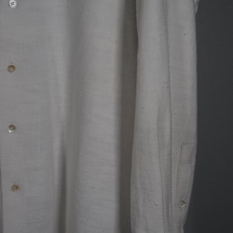 "PERIOD FEATURES"  0-Count Khadi Cotton Long Shirt