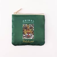 【横浜限定】スカジャン風ポーチ〈グリーン〉